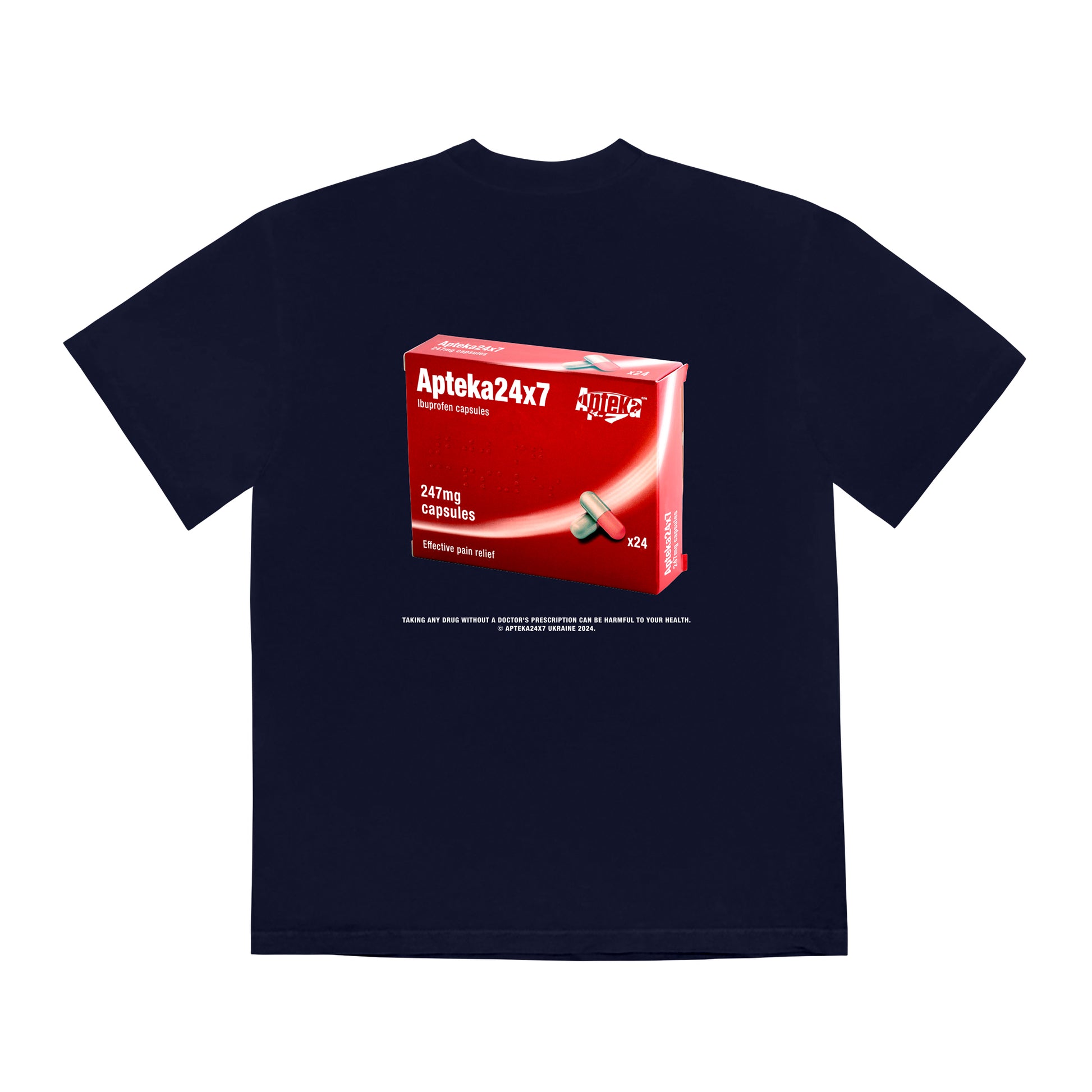 Take Your Pills T-Shirt Navy
