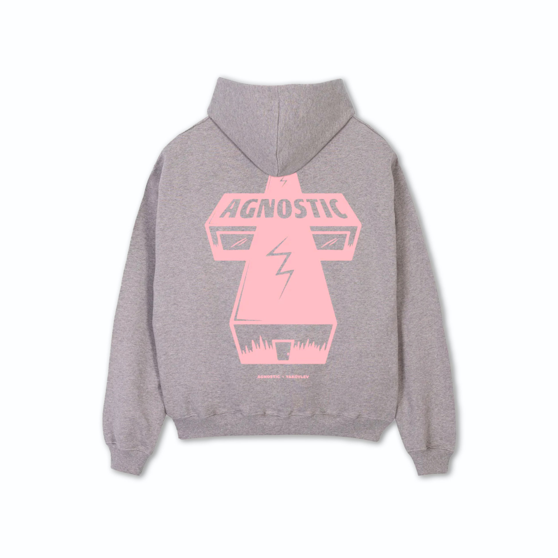 Agnostic Grey Zip Hoodie