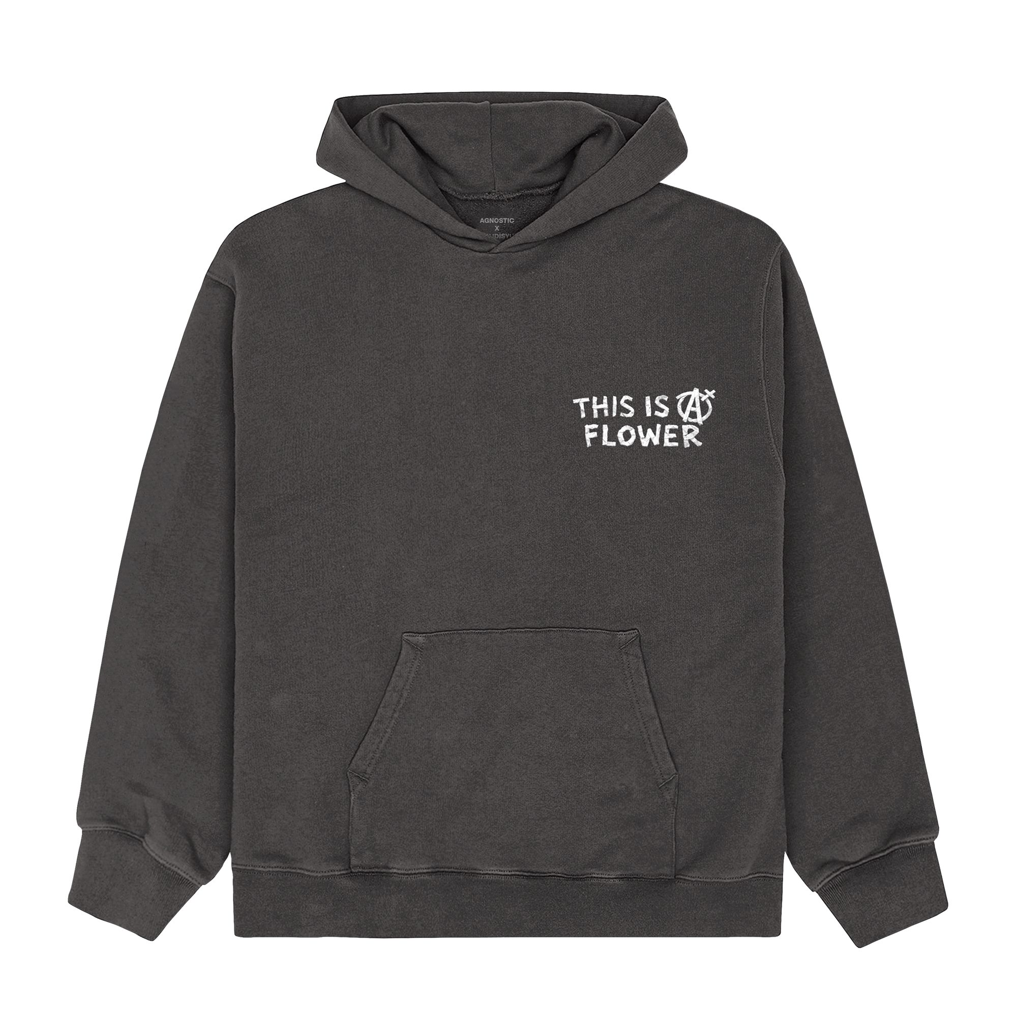 This Is A Flower Vintage Black Hoodie