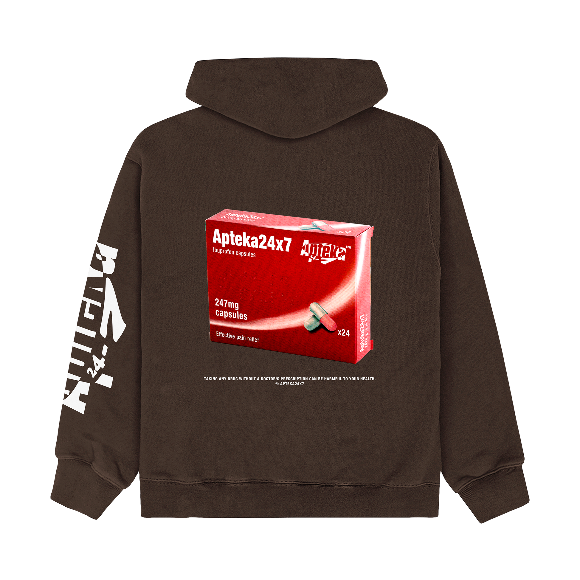 Take Your Pills Hoodie Mineral Cocoa