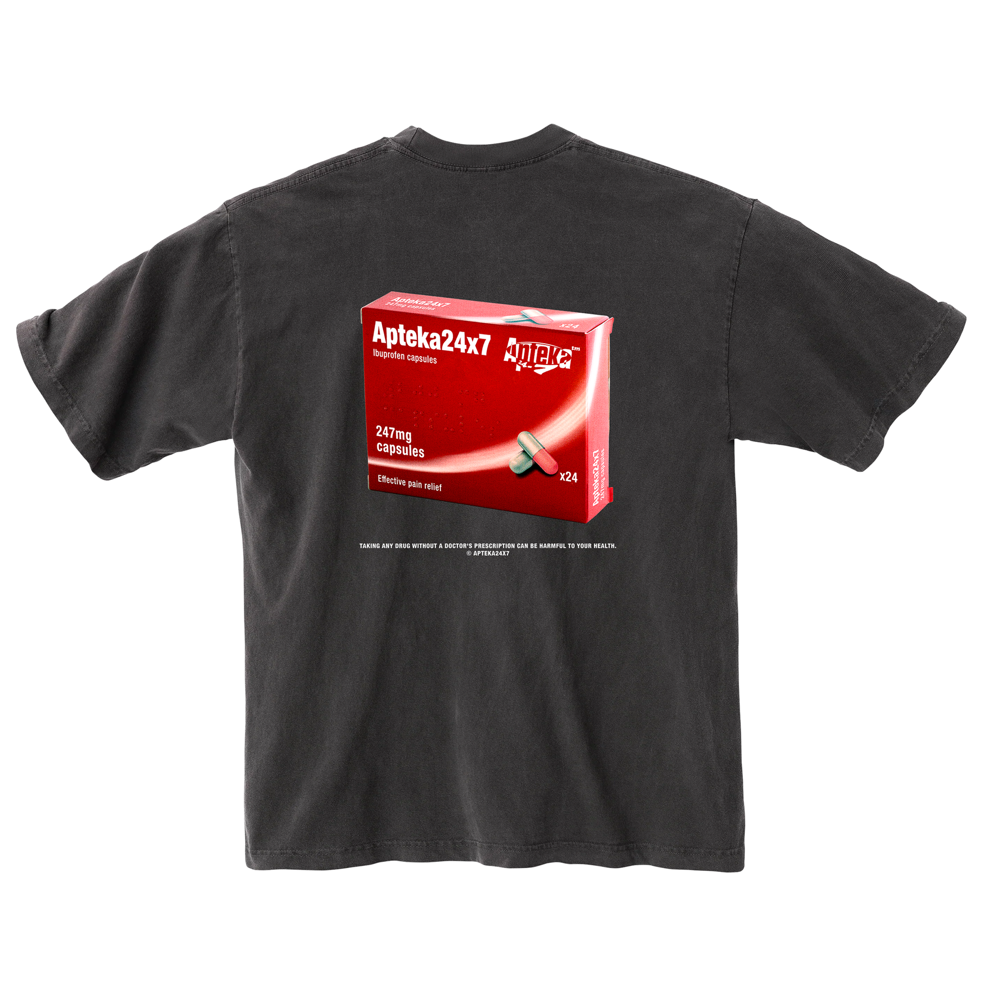 Take Your Pills T-Shirt Vintage Black