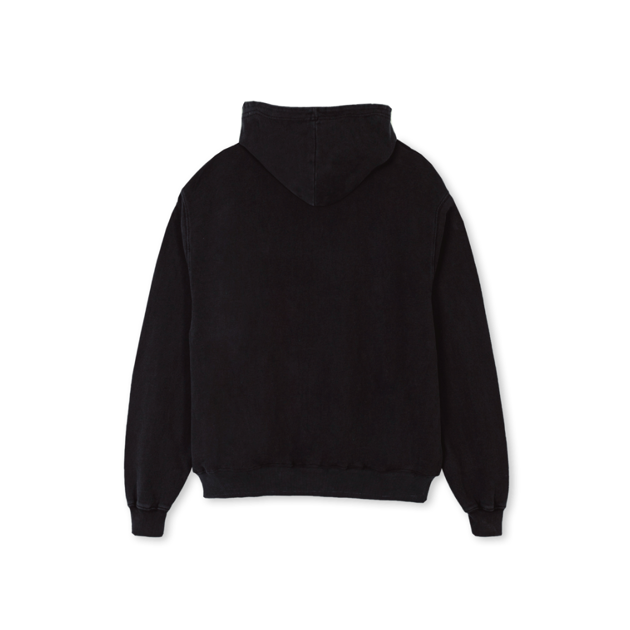 Logo Zip Hoodie Black