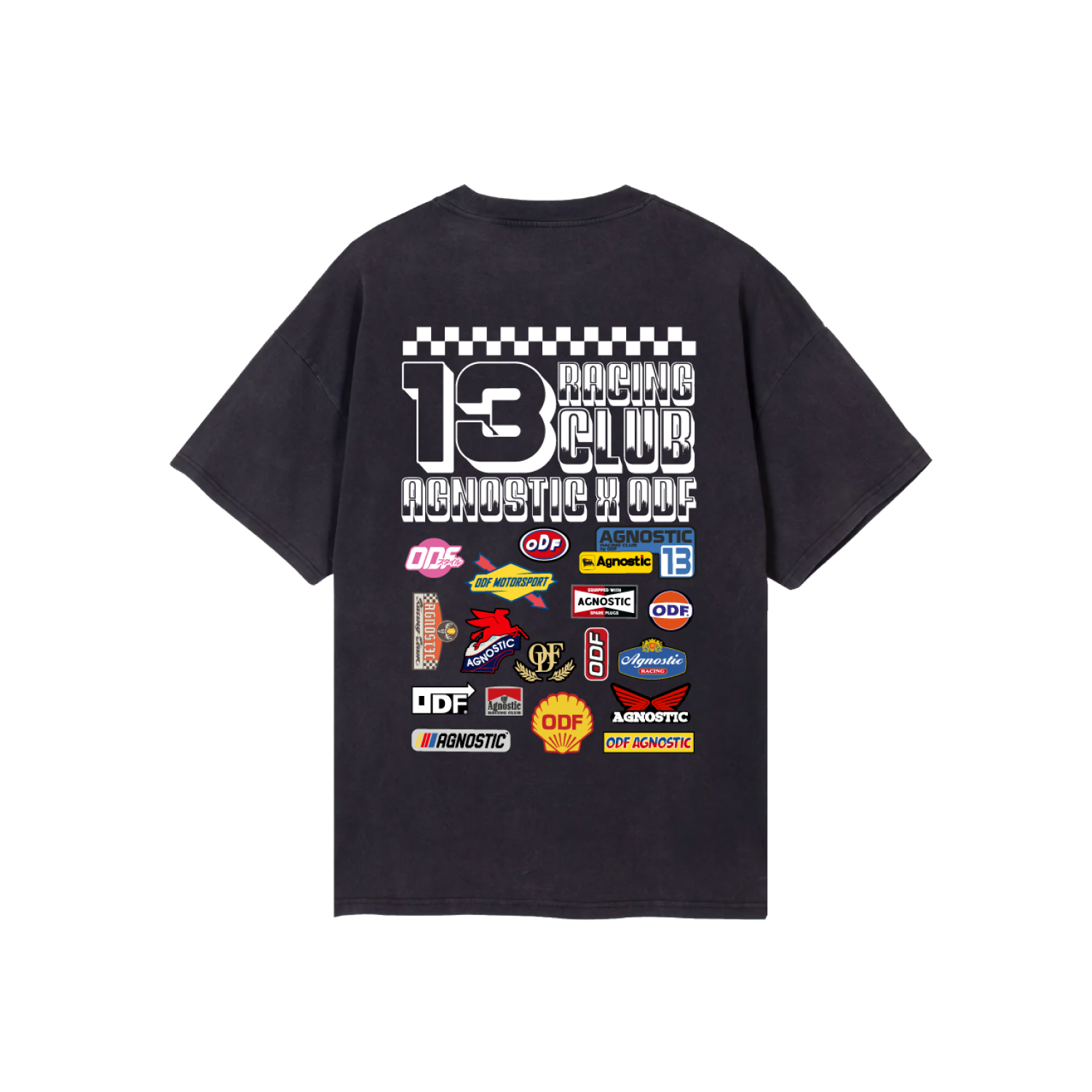 Agnostic x ODF Racing Club T-Shirt Vintage Black