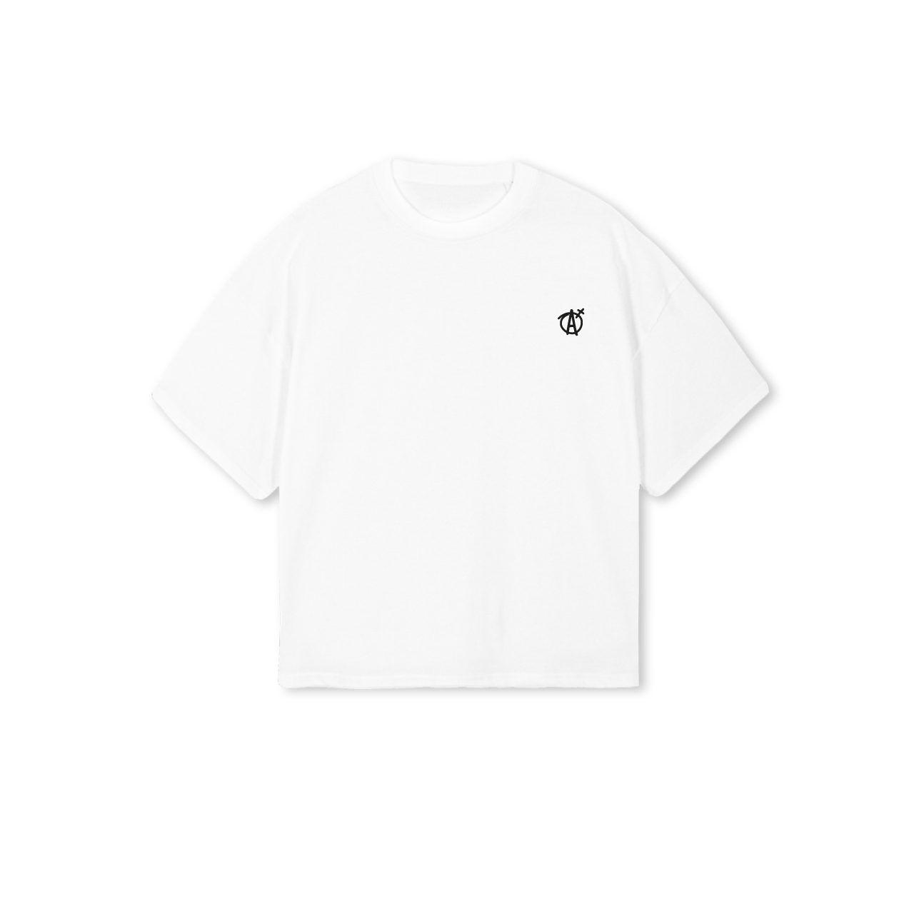 Logo Boxy Tee White